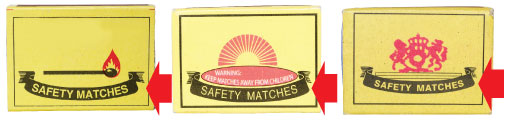 The Lion Safety Match Ribbon Device is a registered trademark